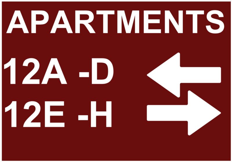 UNIT DIRECTIONAL MARKINGS