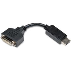 Eaton Tripp Lite Series DisplayPort to DVI-I Adapter Cable (M/F), 6 in. (15.2 cm), DP to DVI for DP-M to DVI-I-F