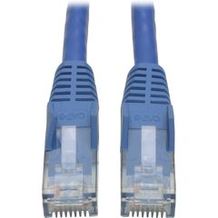 Eaton Tripp Lite Series Cat6 Gigabit Snagless Molded (UTP) Ethernet Cable (RJ45 M/M), PoE, Blue, 50 ft. (15.24 m), Category 6