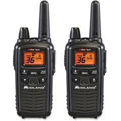 LXT600VP3 Two-Way Radio, 36 Radio Channels, 22 GMRS/FRS, Upto 158400 ft, 121 Total Privacy Codes, Hands-free, Silent Operation, Water Resistant, Black, 2 Each