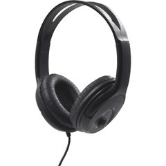 Stereo Headset with Built-in Microphone, Stereo, Black, Mini-phone (3.5mm), Wired, 32 Ohm, 20 Hz 20 kHz, Over-the-head, Binaural, Circumaural, 3.93 ft Cable, 1