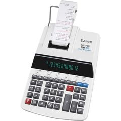 MP27DII Print Calculator, Dual Color Print, Dot Matrix, 4.8 lps, Heavy Duty, Extra Large Display, Auto Power Off, Clock, Calendar, Sign Change, Item Count, 12 Digits, Fluorescent, AC Supply Powered