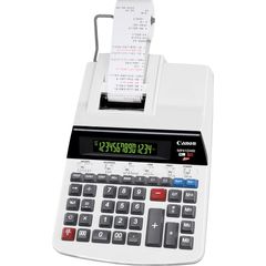 MP41DHIII Heavy-duty Printing Calculator, Dual Color Print, Dot Matrix, 4.3 lps, Heavy Duty, Auto Power Off, Sign Change, Item Count, 14 Digits, LCD, AC Supply Powered, 3.3" x 9" x 14", Gray, 1 Each