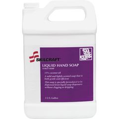 Bathroom Dispenser Liquid Hand Soap, Cashmere Scent, 1 gal (3.8 L), Hand, Clear, Non-clog, Drip-free, Bio-based, 6 / Carton