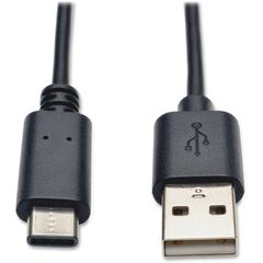 Eaton Tripp Lite Series USB-A to USB-C Cable, USB 2.0, (M/M), 3 ft. (0.91 m), USB for Ultrabook, Computer, Notebook, 60 MB/s, 3 ft, 1 x Type A Male USB, 1 x Type C Male USB