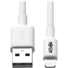 Eaton Tripp Lite Series USB-A to Lightning Sync/Charge Cable (M/M) - MFi Certified, White, 10 ft. (3 m), 10 ft Lightning/USB Data Transfer Cable for iPhone, iPod, iPad, Chromebook