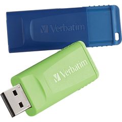 16GB Store 'n' Go® USB Flash Drive - 2pk - Blue, Green, 16GB, 2pk, Blue, Green