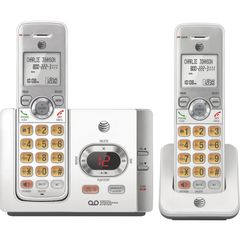 EL52215 DECT 6.0 Cordless Phone - Silver, Black, Cordless, 1 x Phone Line, 2 x Handset, Speakerphone, Answering Machine