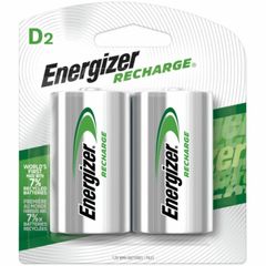 Recharge Universal Rechargeable D Battery 2-Packs, For Multipurpose, Battery Rechargeable, D, 2500 mAh, 24 / Carton