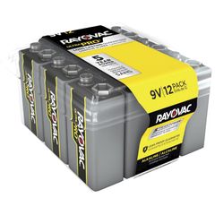 9-Volt Ultra-Pro Alkaline Battery, 12-Packs, For Multipurpose, 9V, 9 V DC, 12 / Carton
