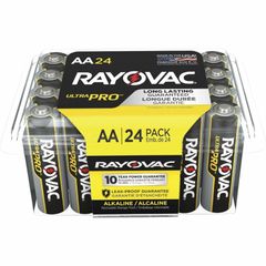 Ultra Pro Alkaline AA Battery 24-Packs, For Multipurpose, AA, 1.5 V DC, 12 / Carton