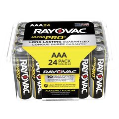 Ultra Pro Alka AAA Batteries Storage Pack of 24, For Multipurpose, AAA, 1.5 V DC, 12 / Carton