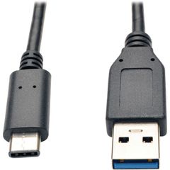 Eaton Tripp Lite Series USB-C to USB-A Cable (M/M), USB 3.2 Gen 2 (10 Gbps), Thunderbolt 3 Compatible, 3 ft. (0.91 m), 3 ft USB Data Transfer Cable for Smartphone, Tablet, Hard Drive, Notebook