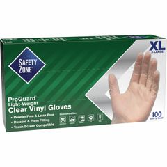 Powder Free Clear Vinyl Gloves, X-Large Size, Clear, Latex-free, DEHP-free, DINP-free, PFAS-free, Comfortable, Silicone-free