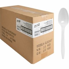 Individually Wrapped Spoon, 1 Piece(s), 1000/Carton, Spoon, 1 x Spoon, Disposable