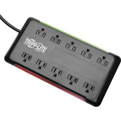 Protect It! 10-Outlet Surge Protector, 6 ft. Cord, 2880 Joules, Black Housing, 10 x NEMA 5-15R, 1800 VA, 2880 J, 120 V AC Input, 6 ft