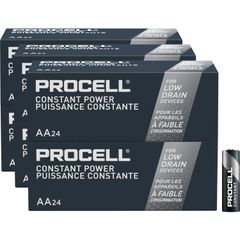 Procell Alkaline AA Battery Boxes of 24, For Multipurpose, AA, 2100 mAh, 1.5 V DC, 144 / Carton