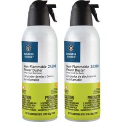 Nonflammable Power Duster, For Computer Equipment, 10 oz, Non-flammable, Ozone-safeCan, 2 / Pack, Multi
