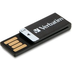 16GB Clip-it USB Flash Drive - Black, 16GB, Black