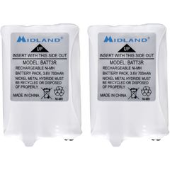 Rechargeable Battery Pack, For Radio, Battery Rechargeable, 700 mAh, 3.6 V DC, 2 / Pair
