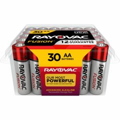 Fusion Premium Alkaline AA Batteries, For Multipurpose, AA, 30 / Pack