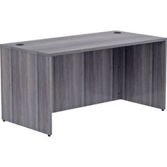 Essentials Series Rectangular Desk Shell, 60" x 30"29.5" , 1" Top, Laminate, Weathered Charcoal Table Top, Grommet