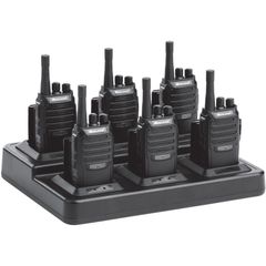 BR200X6BGC BizTalk Bundle, 16 Radio Channels, 142 Total Privacy Codes, 2 W, Lithium Ion (Li-Ion), Black, 6 Each
