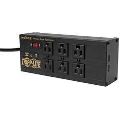 6-Outlet Surge Suppressor/Protector, 6 x NEMA 5-15R, 2 x USB, 3840 J
