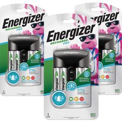 Recharge Pro AA/AAA Battery Charger, 3 / Carton, 3 Hour Charging, 4, AA, AAA