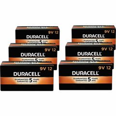 9-Volt Coppertop Alkaline Batteries, 12-Packs, For Multipurpose, 9V, 6 / Carton