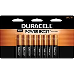 Coppertop Alkaline AA Battery 16-Packs, For Multipurpose, AA, 1.5 V DC, 192 / Carton