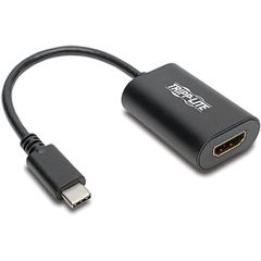 USB-C to HDMI 4K 60Hz Adapter, 1 Pack, 1 x USB Type C USB 3.1 (Gen 1) USB Male, 1 x HDMI Digital Audio/Video Female, Black