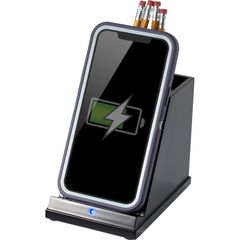 CS100 Wireless Phone Charger with Pencil Cup, 1 Each, Input connectors: USB