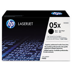 HP 05X, (CE505X) High-Yield Black Original LaserJet Toner Cartridge