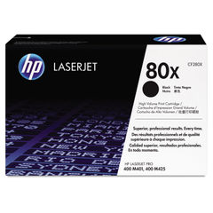 HP 80X, (CF280X) High-Yield Black Original LaserJet Toner Cartridge