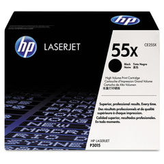 HP 55X, (CE255X) High-Yield Black Original LaserJet Toner Cartridge