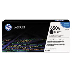 HP 650A, (CE270A) Black Original LaserJet Toner Cartridge
