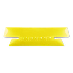 Transparent Colored Tabs For Hanging File Folders, 1/3-Cut, Yellow, 3.5" Wide, 25/Pack
