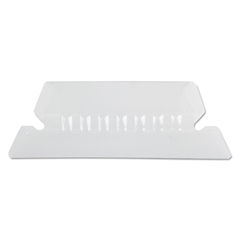 Transparent Colored Tabs For Hanging File Folders, 1/5-Cut, Clear, 2" Wide, 25/Pack