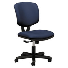 Volt Series Task Chair, Supports Up to 250 lb, 18" to 22.25" Seat Height, Navy Seat/Back, Black Base