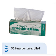 8105015574974, SKILCRAFT Heavy-Duty Shredder Bags, 45 gal Capacity, 50/BX