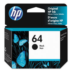 HP 64, (N9J90AN) Black Original Ink Cartridge