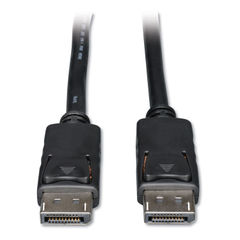 DisplayPort Cable with Latches (M/M), 4K x 2K 3840 x 2160 @ 60Hz, 15 ft., Black