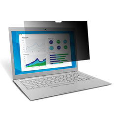 Frameless Blackout Privacy Filter for 13.3" Widescreen Laptop, 16:9 Aspect Ratio