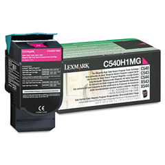 C540H1MG Return Program High-Yield Toner, 2,000 Page-Yield, Magenta