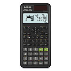 FX-300ES Plus 2nd Edition Scientific Calculator, 16-Digit LCD, Black