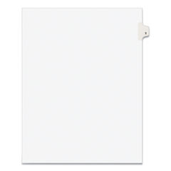Preprinted Legal Exhibit Side Tab Index Dividers, Avery Style, 10-Tab, 3, 11 x 8.5, White, 25/Pack