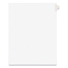 Preprinted Legal Exhibit Side Tab Index Dividers, Avery Style, 10-Tab, 1, 11 x 8.5, White, 25/Pack