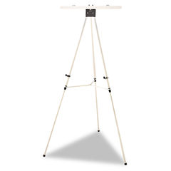 7520014567876, SKILCRAFT Aluminum Lightweight Telescoping Display Easel, 35" to 64", Aluminum