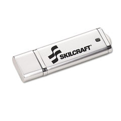 7045015584987, SKILCRAFT Ultra-Slim Flash Drive, 4 GB, Silver